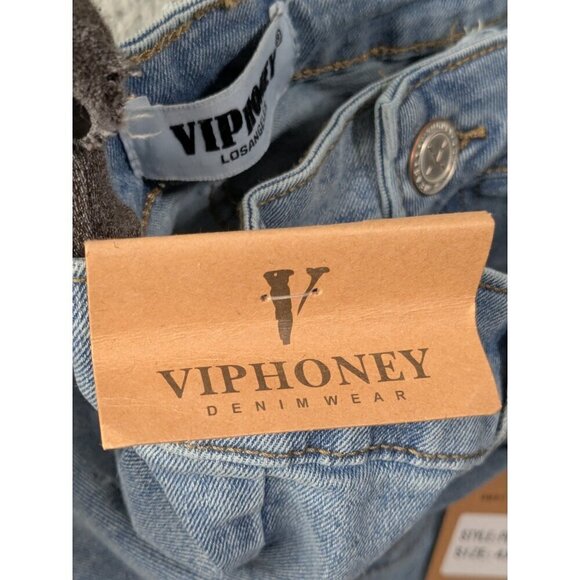 VIP Honey Cargo Jeans Womens 4XL Blue Comfort Stretch Tech Denim High Rise - Picture 8 of 15